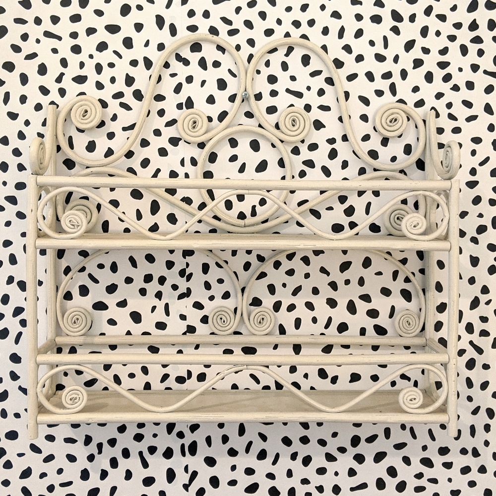 VINTAGE Bohemian Bamboo Spice Rack